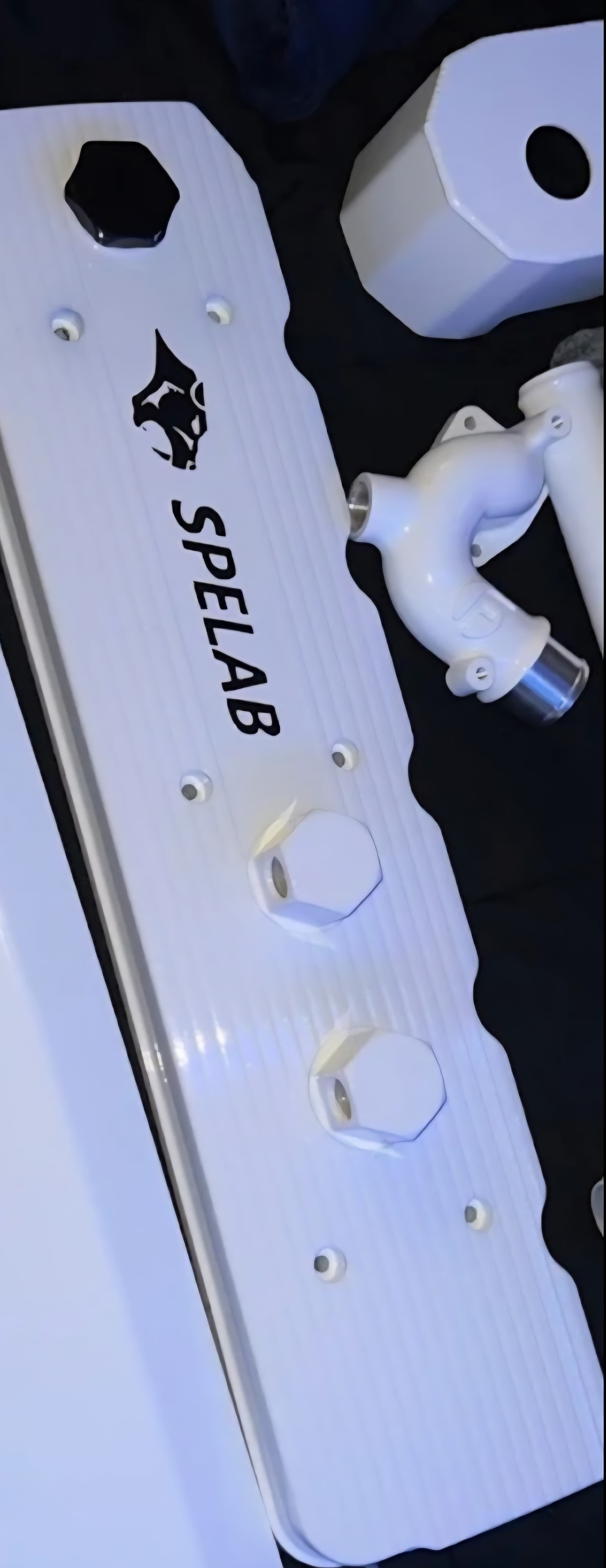 White SPELAB Valve Cover Set