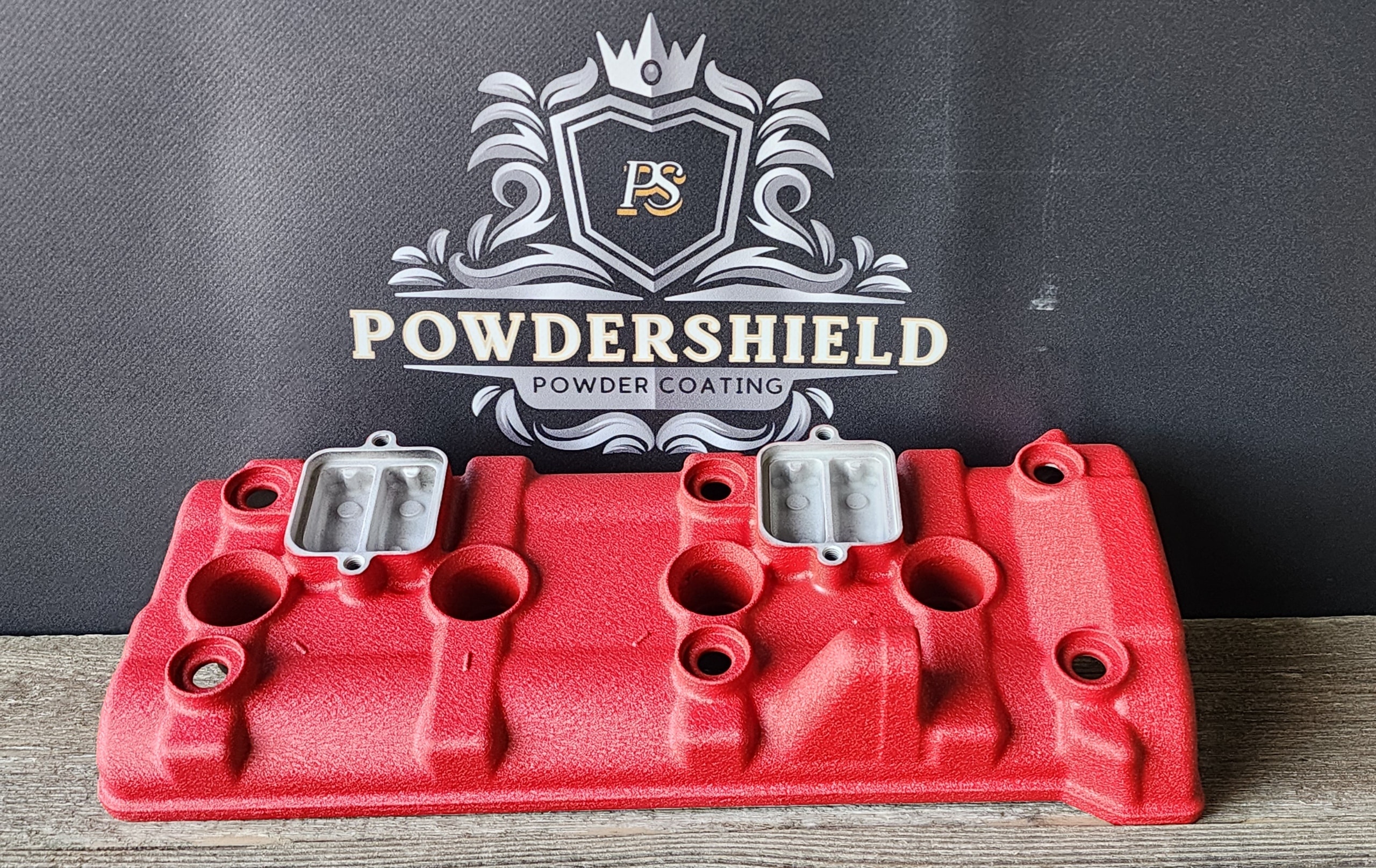 Red Textured Valve Cover