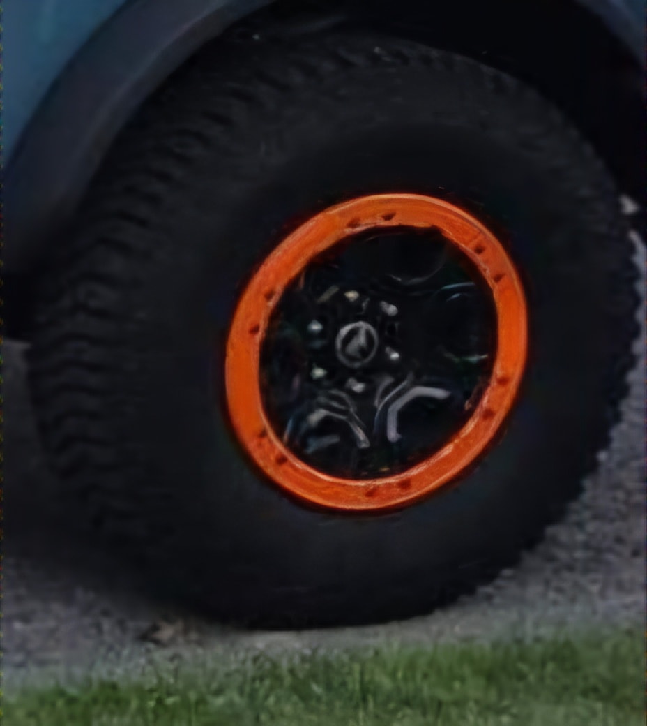 Orange Beadlock Wheel