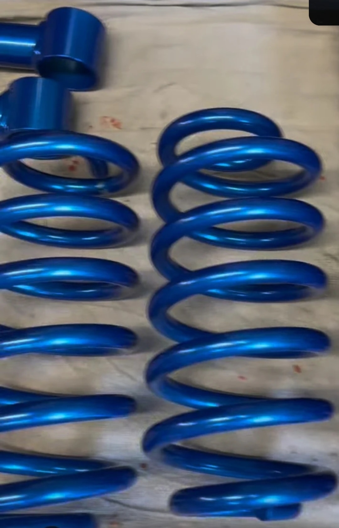 Blue Metallic Coil Springs