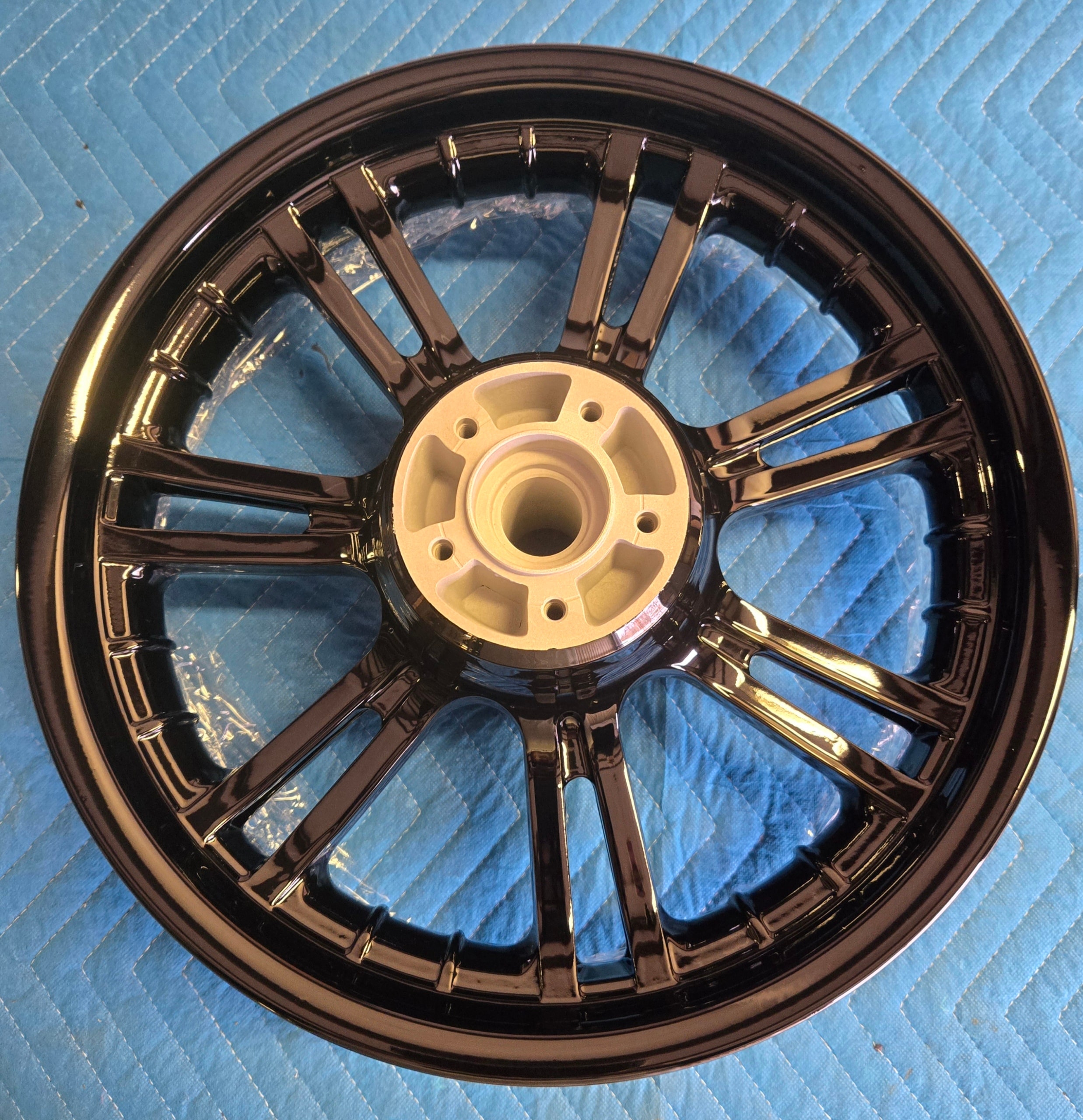 Gloss Black Harley Wheel