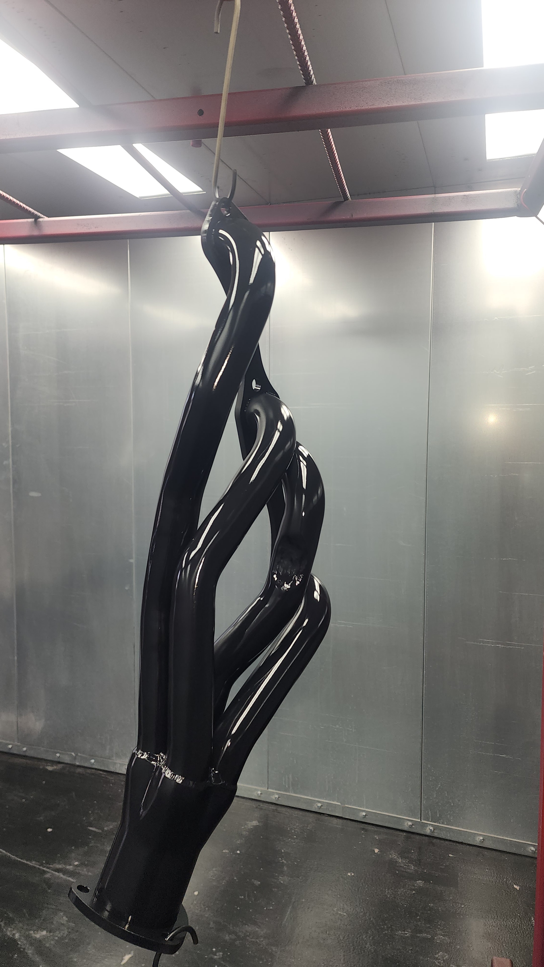 Glacier Black Cerakote exhaust headers — ceramic coating Portage Indiana