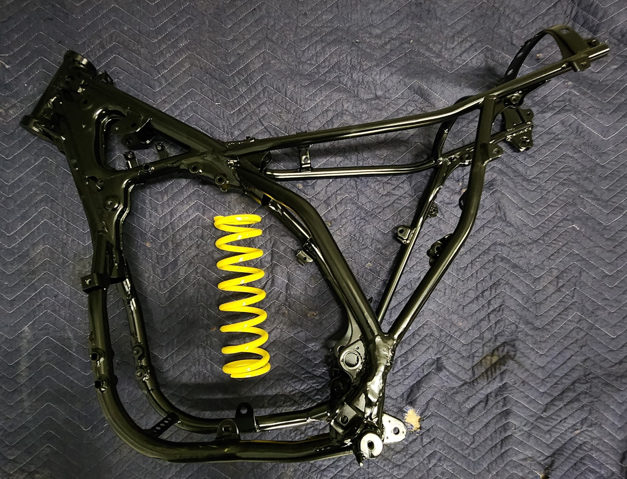 Motorcycle Frame & Spring