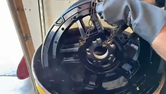 Automotive parts ready for powder coating